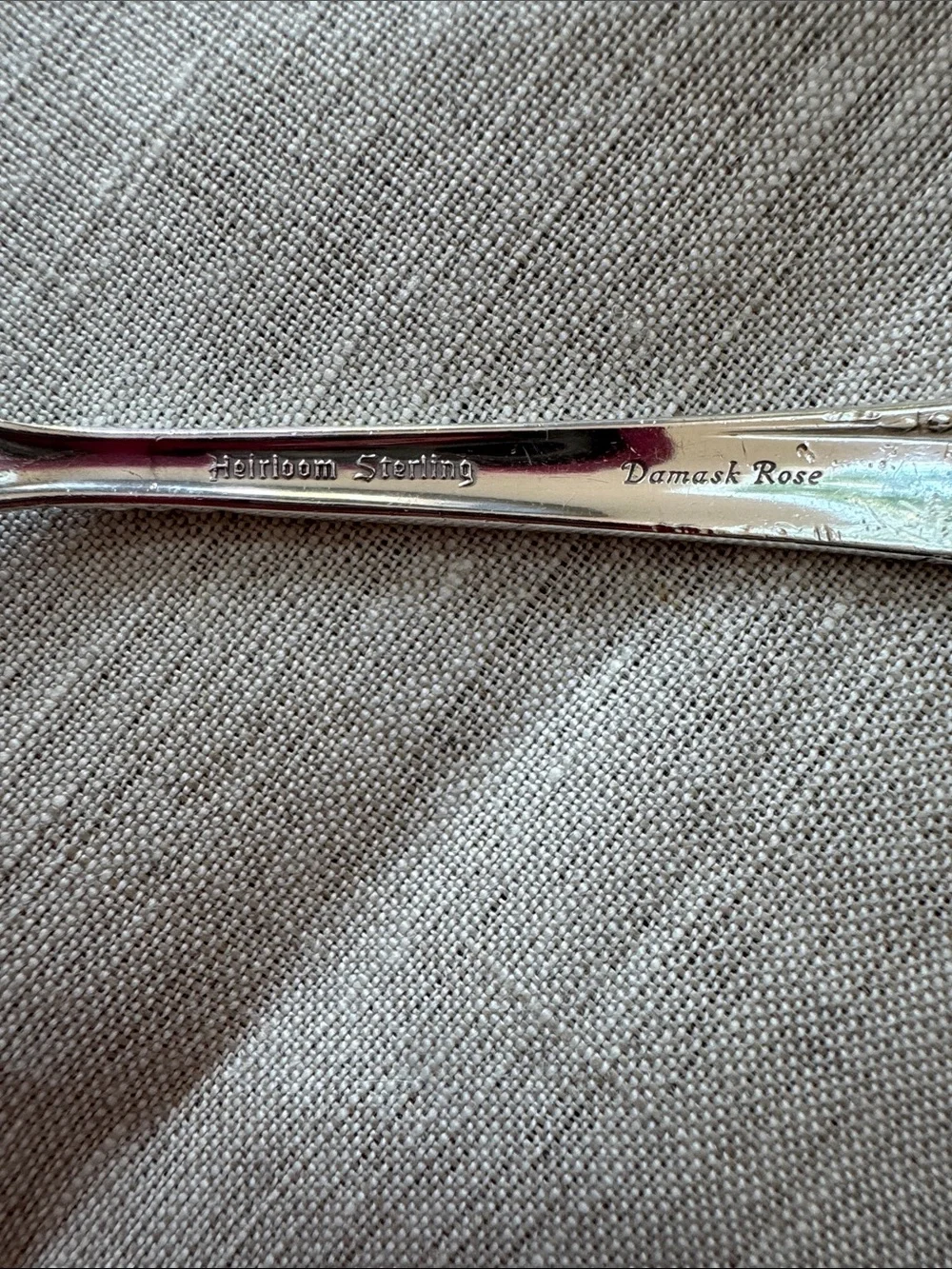 Damask Rose by Oneida Sterling Silver 1946 Heirloom Baby Fork (No monogram)